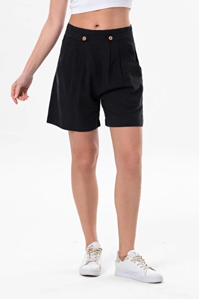 Eliş Şile Bezi Kadın Şort, Bermuda, Kapri