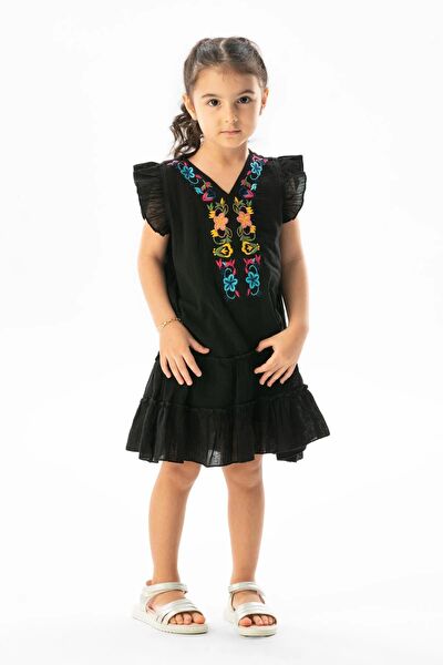 Eliş Şile Bezi Kız Çocuk Elbise