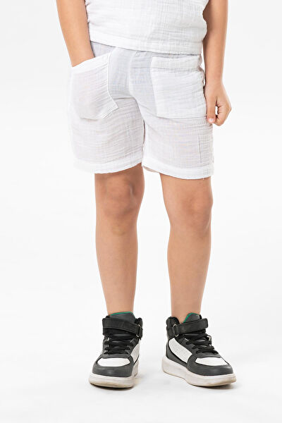 Eliş Şile Bezi Erkek Çocuk Şort, Bermuda, Kapri