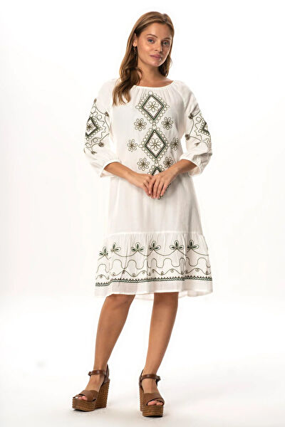 Eliş Şile Bezi Günlük Elbise