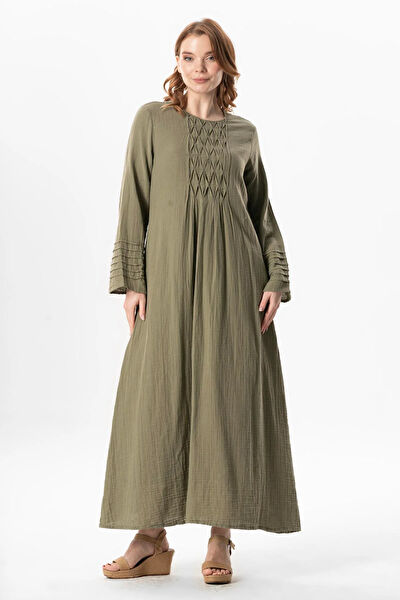 Eliş Şile Bezi Tesettür Elbise