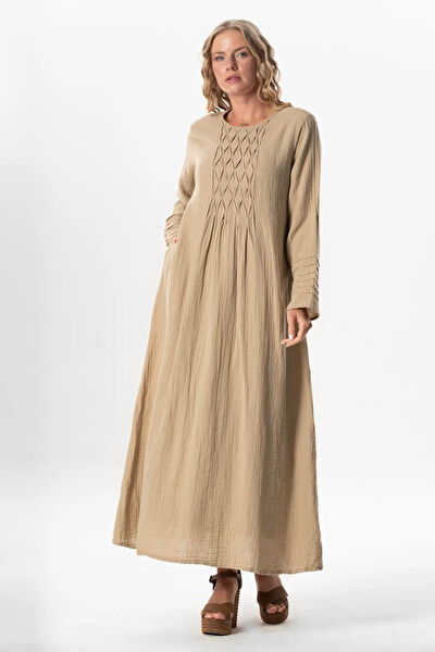 Eliş Şile Bezi Tesettür Elbise