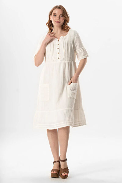 Eliş Şile Bezi Günlük Elbise