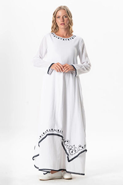 Eliş Şile Bezi Tesettür Elbise