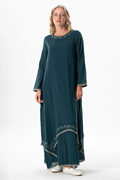 Eliş Şile Bezi Tesettür Elbise