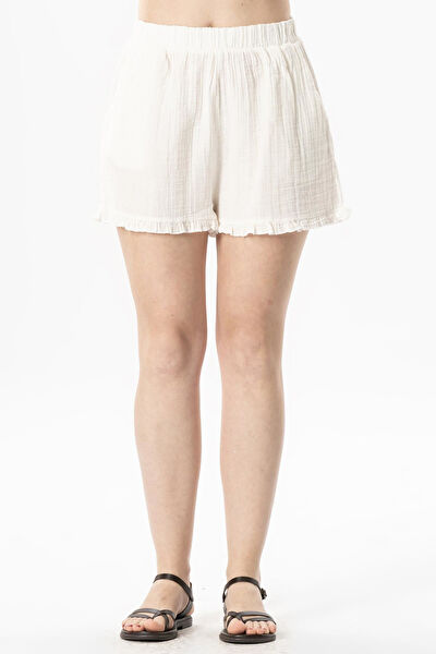 Eliş Şile Bezi Kadın Şort, Bermuda, Kapri