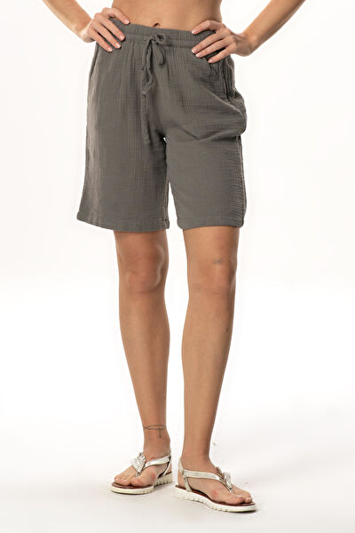 Eliş Şile Bezi Kadın Şort, Bermuda, Kapri