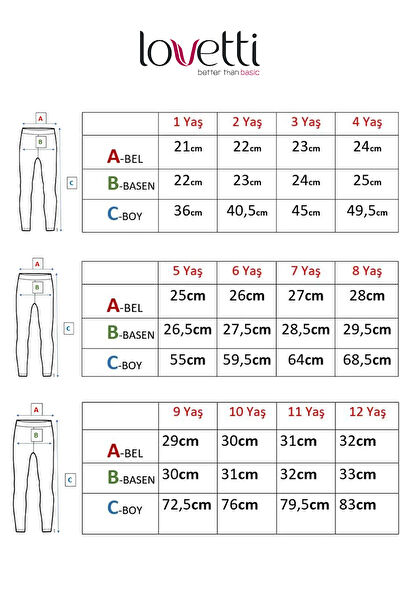 Lovetti Kız Çocuk Tayt