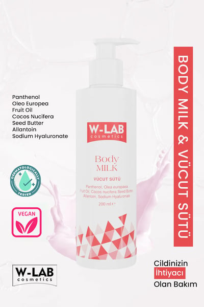 W-Lab Cosmetics Vücut Nemlendirici Krem, Losyon