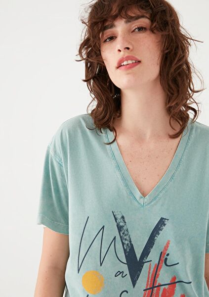 Mavi Kadın Tişört