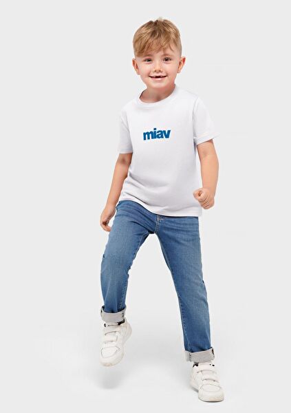 Mavi Erkek Çocuk Tişört