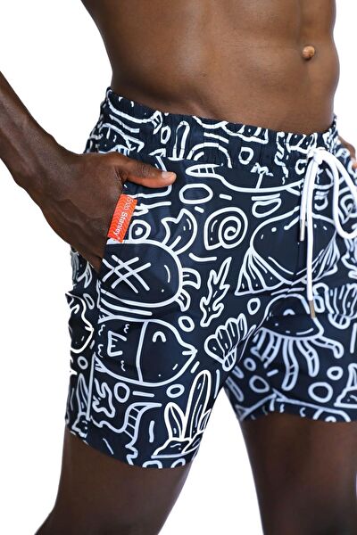 Enzo Stanley Erkek Deniz Şortu, Mayo