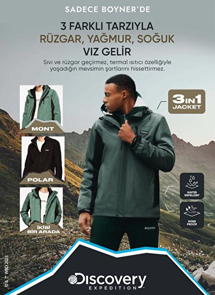 Discovery Expedition Erkek Mont, Kaban