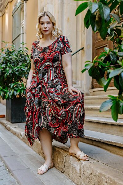 Los Banditos Büyük Beden Günlük Elbise