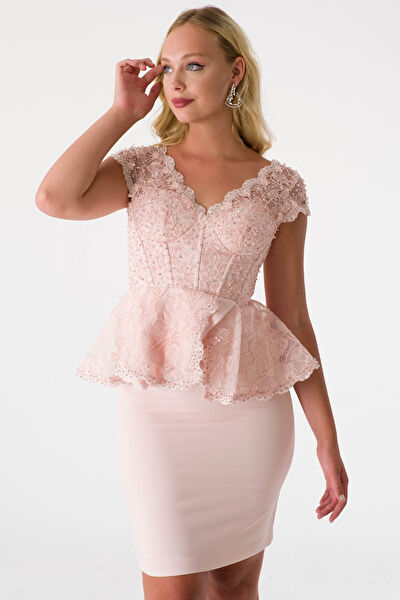 Blue White Abiye Elbise