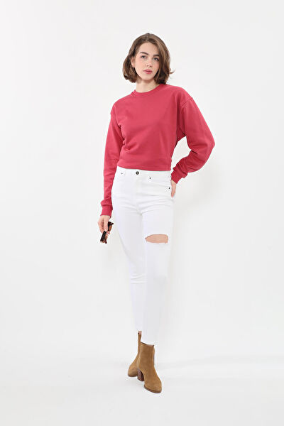 Blue White Kadın Jeans