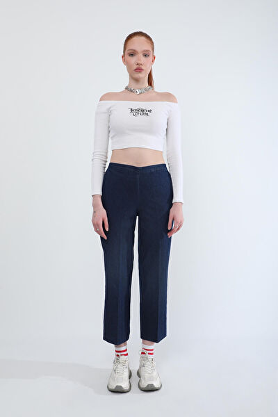 Blue White Kadın Jeans