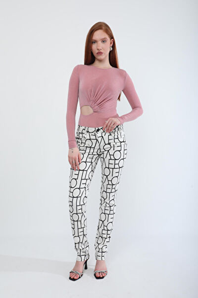 Blue White Kadın Jeans