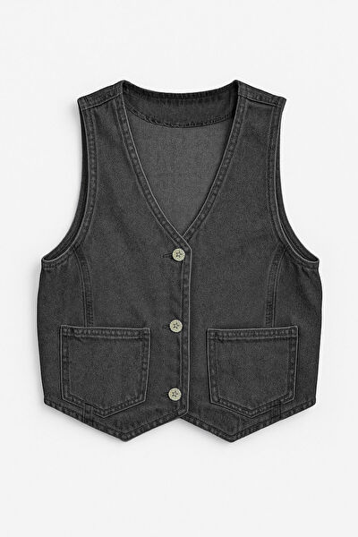 Blue White Kadın Yelek