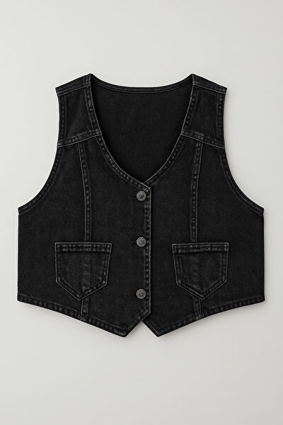 Blue White Kadın Yelek