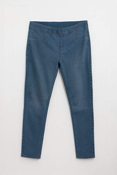 Blue White Kadın Jeans