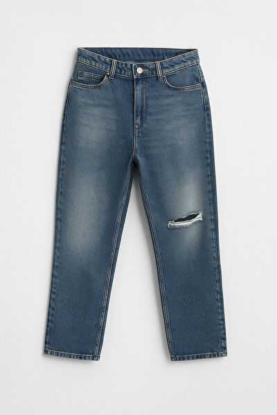 Blue White Kadın Jeans