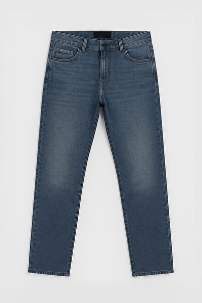 Blue White Erkek Jeans