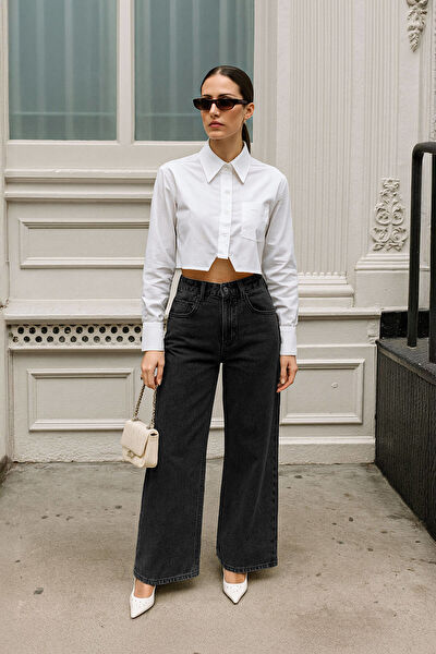 Blue White Kadın Jeans