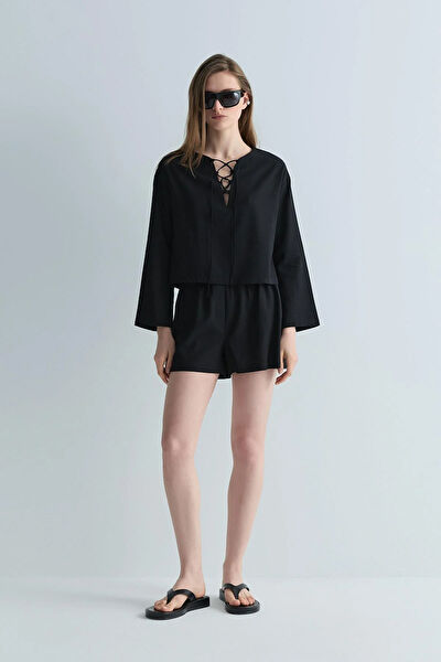 Suud Collection Kadın Şort, Bermuda, Kapri