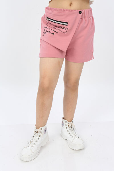 Toontoy Kids Kız Çocuk Şort, Bermuda, Kapri