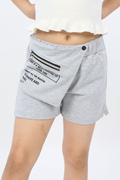 Toontoy Kids Kız Çocuk Şort, Bermuda, Kapri