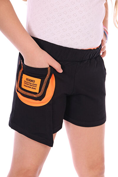 Toontoy Kids Kız Çocuk Şort, Bermuda, Kapri