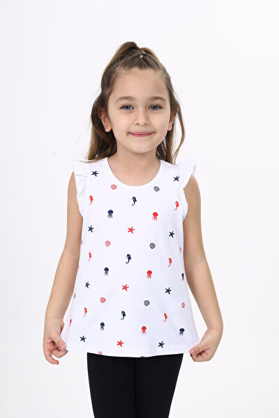 Toontoy Kids Kız Çocuk Atlet, Fanila