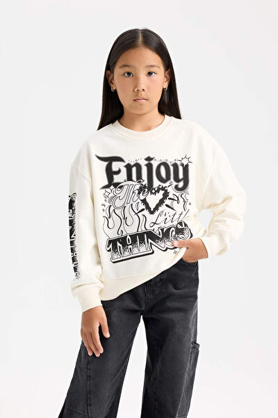 DeFacto Kız Çocuk Sweatshirt