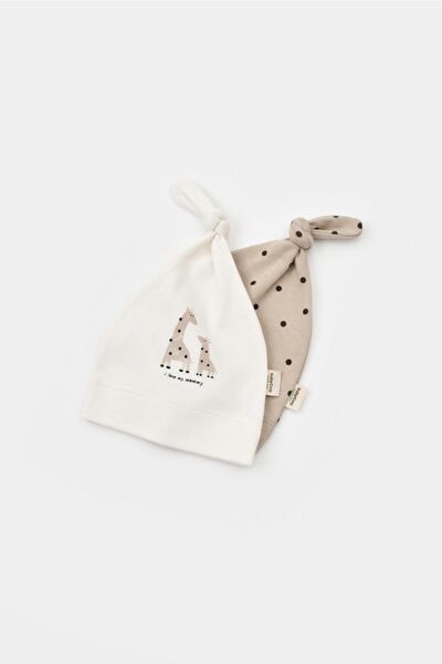 BabyCosy Organic Bebek Şapka, Bere, Kulaklık
