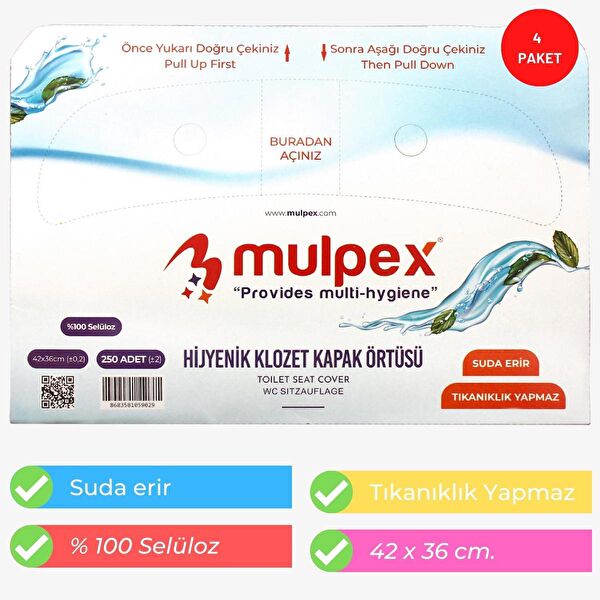 Mulpex Klozet Kapak Örtüsü