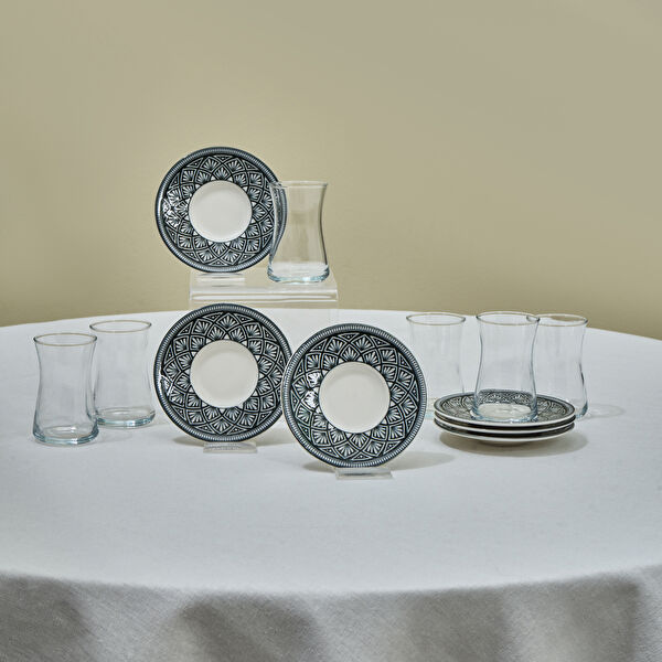 Karaca Çay Bardağı, Tabağı, Takımı