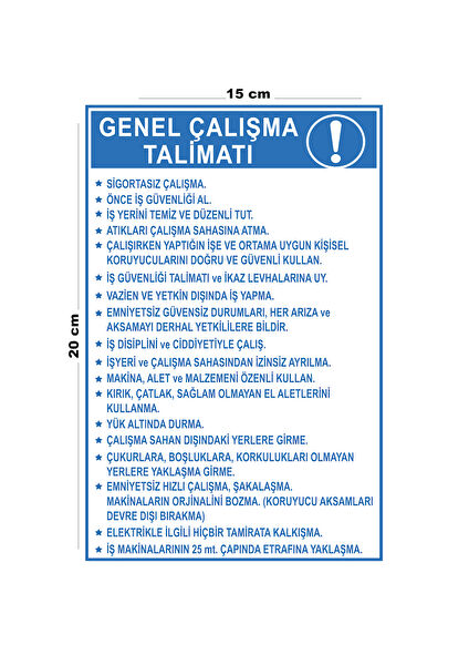 Lucena Güvenlik Uyarı İşaretleri, İş Güvenliği Levhaları