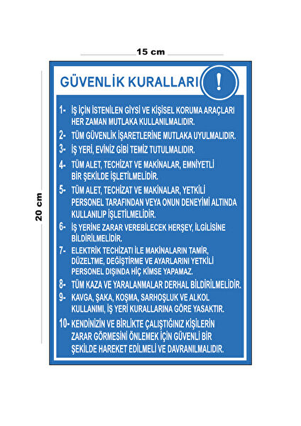 Lucena Güvenlik Uyarı İşaretleri, İş Güvenliği Levhaları