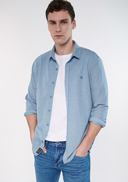 Mavi Erkek Gömlek