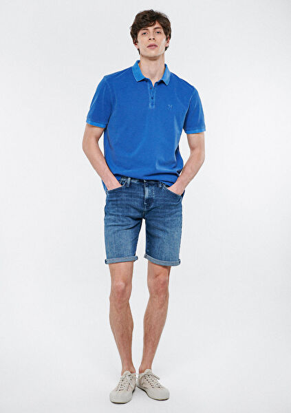 Mavi Erkek Şort, Bermuda, Kapri