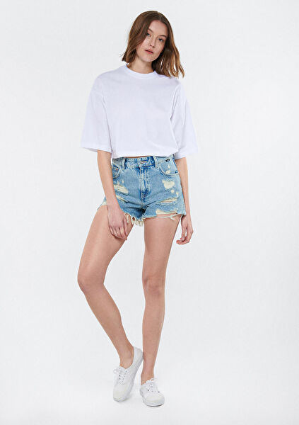 Mavi Kadın Şort, Bermuda, Kapri