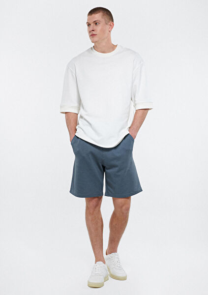 Mavi Erkek Şort, Bermuda, Kapri