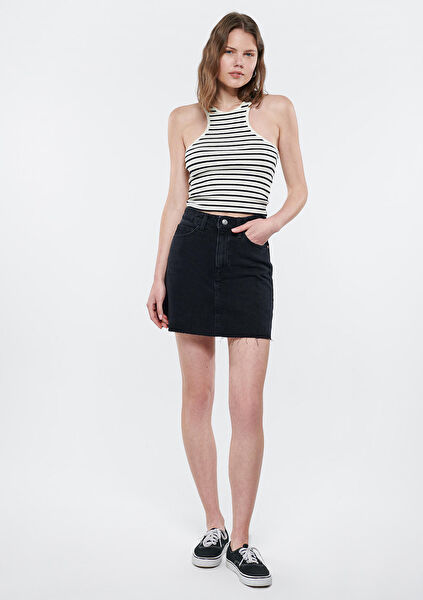 Mavi Kadın Kot Etek