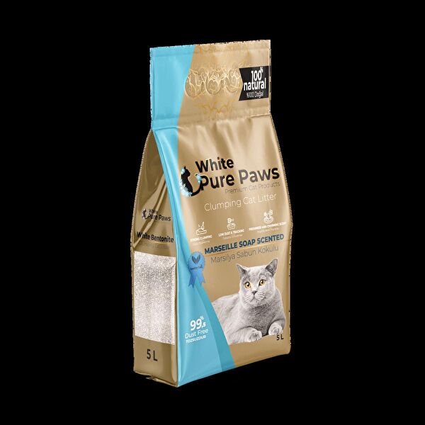 White Pure Paws Kedi Kumları