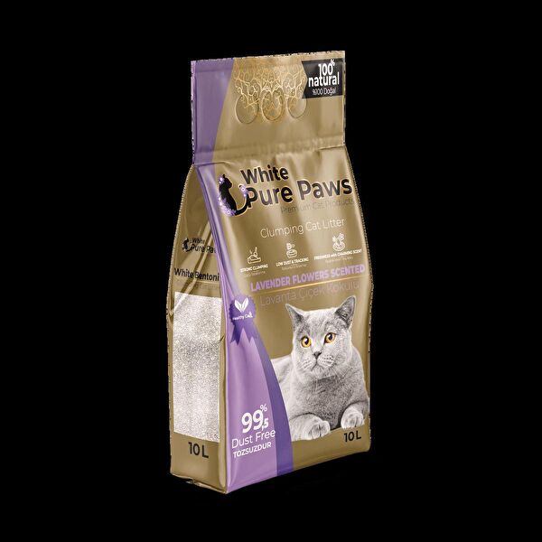White Pure Paws Kedi Kumları
