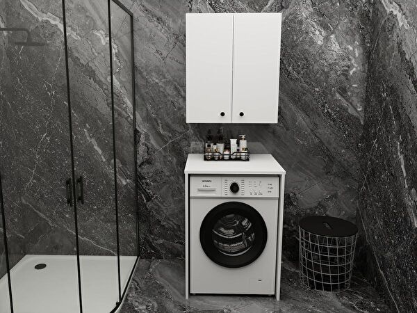 Masif Market Banyo Dolabı