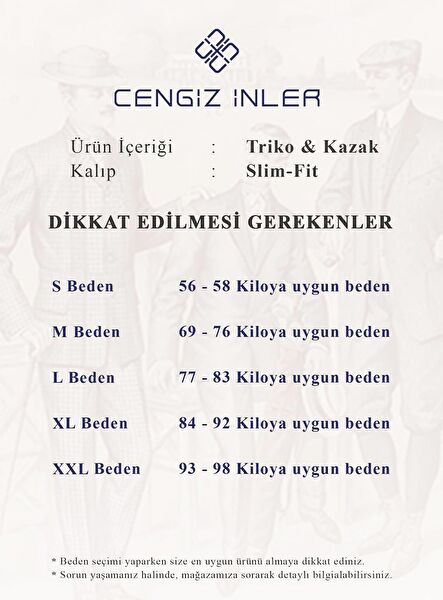 Cengiz İnler Erkek Triko, Kazak