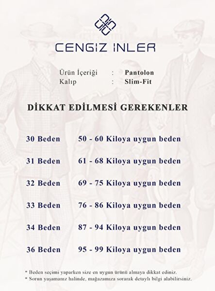 Cengiz İnler Erkek Pantolon