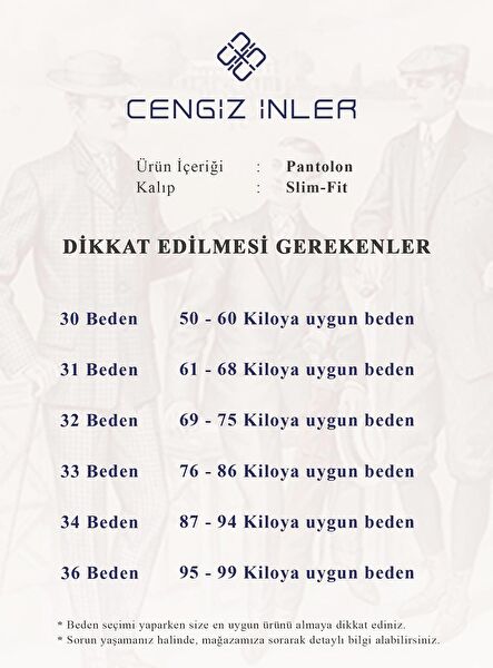 Cengiz İnler Erkek Pantolon